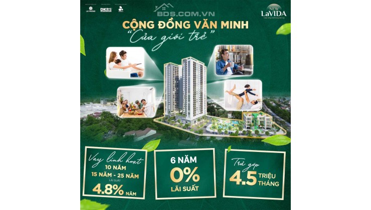 NEW LAVIDA - CĂN HỘ GIÁ SIÊU TỐT TỪ CĐT CHỈ 960 TRIỆU KHÔNG PHÁT SINH THÊM